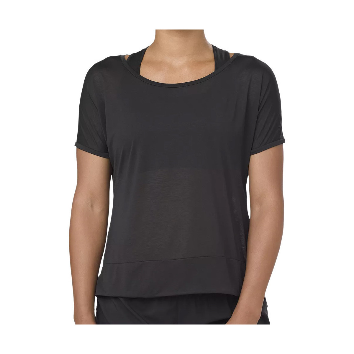 textil Mujer Tops y Camisetas Asics  Negro
