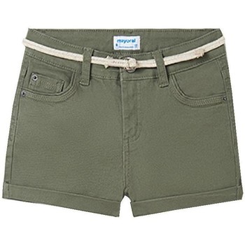 textil Niña Shorts / Bermudas Mayoral Short sarga basico Verde