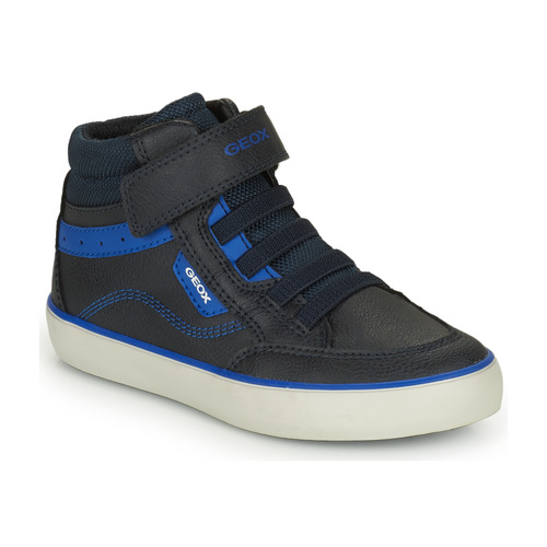 Geox J GISLI BOY Negro / Azul - Zapatos altas Nino 91,55