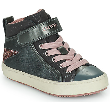 Zapatos Niña Zapatillas altas Geox J KALISPERA GIRL M Gris / Rosa