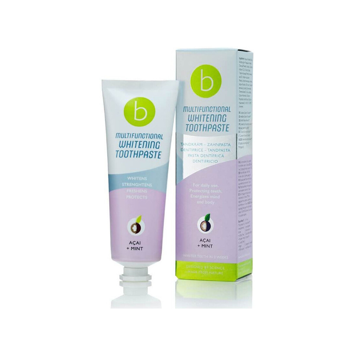 Belleza Tratamiento corporal Beconfident Multifunctional Whitening Toothpaste acai+mint 
