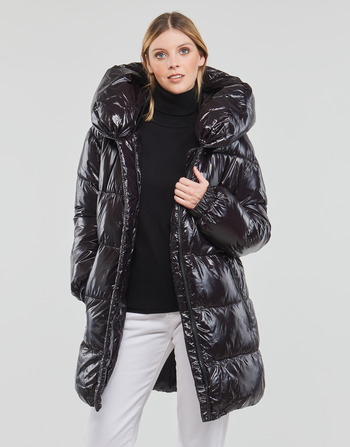 MICHAEL Michael Kors HORIZONTAL QUILTED DOWN COAT WITH  ATTACHED HOOD
