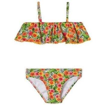 textil Niña Tops y Camisetas Mayoral Bikini Volante Floral Multicolor