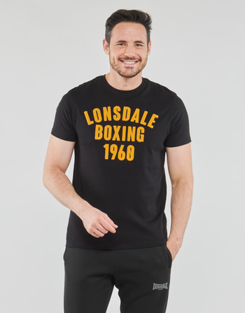 textil Hombre Camisetas manga corta Lonsdale PITSLIGO Negro