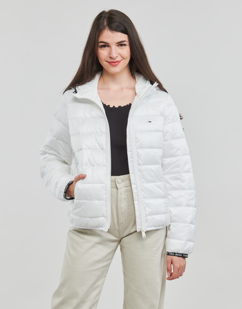 Tommy Jeans TJW QUILTED TAPE HOODED JACKET Blanco