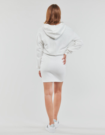Tommy Jeans TJW TOMMY SIGNATURE HOODIE DRESS Blanco