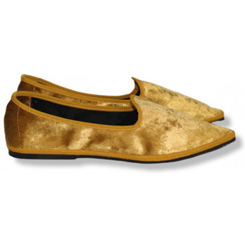Zapatos Mujer Botas Veneziana Slipper veneciano Greta con punta fina Oro