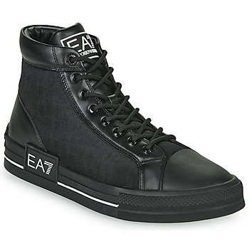 Zapatos Hombre Zapatillas altas Emporio Armani EA7 JACQUARD SNEAKER Negro