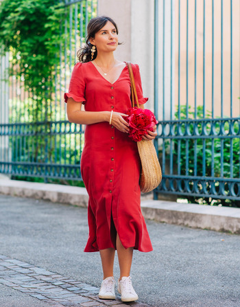 textil Mujer Vestidos largos Céleste SOPHIE Rojo