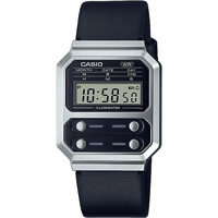 Relojes & Joyas Hombre Relojes digitales Casio A100WEL-1AEF, Quartz, 33mm, 3ATM Plata