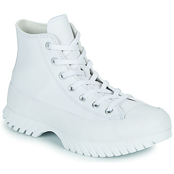 Zapatos Mujer Zapatillas altas Converse Chuck Taylor All Star Lugged 2.0 Leather Foundational Leather Blanco