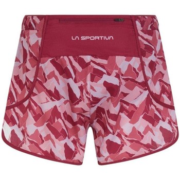 La Sportiva Pantalones cortos Timing Mujer Red Plum/Blush Burdeo