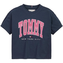 textil Niña Camisetas manga corta Tommy Hilfiger KG0KG06504 C87 Azul