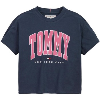textil Niña Camisetas manga corta Tommy Hilfiger KG0KG06504 C87 Azul