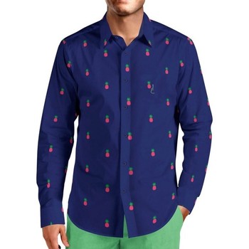 textil Hombre Camisas manga larga Puro Arte CAMISA HOMBRE PIÑAS Multicolor