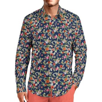textil Hombre Camisas manga larga Puro Arte CAMISA HOMBRE SELVA Multicolor