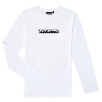 textil Niño Camisetas manga larga Napapijri S-BOX LS Blanco
