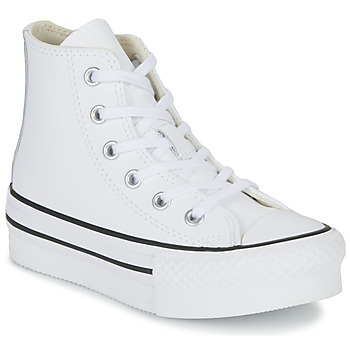 Zapatos Niños Zapatillas altas Converse Chuck Taylor All Star Eva Lift Leather Foundation Hi Blanco