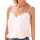 textil Mujer Camisetas sin mangas Lascana Camiseta de tirantes finos French Summer Blanco