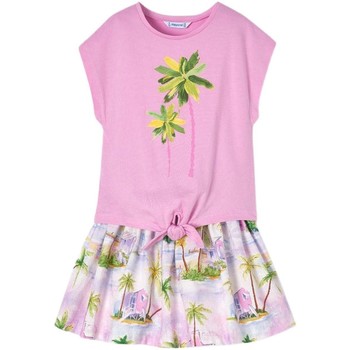 textil Niña Shorts / Bermudas Mayoral Conjunto Falda Y Camiseta Amanecer Rosa