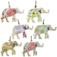 Relojes & Joyas Colgante Signes Grimalt Elefante 6 Unidades Multicolor