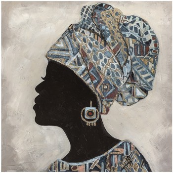 Casa Cuadros / pinturas Signes Grimalt Cuadro Mujer Africana Negro