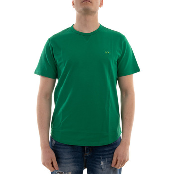 textil Hombre Tops y Camisetas Sun68 T32116 Verde