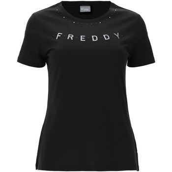 textil Mujer Camisetas manga corta Freddy S2WALT2 Negro