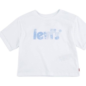 textil Niña Tops y Camisetas Levi's LVG MEET & GREET ROLLED SLEEVE Blanco
