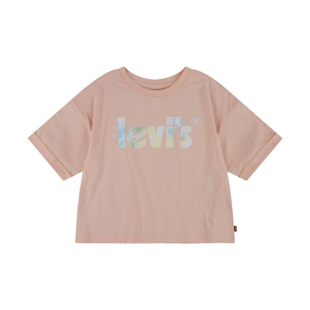 textil Niña Tops y Camisetas Levi's LVG MEET & GREET ROLLED SLEEVE Rosa