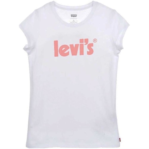 textil Niña Tops y Camisetas Levi's LVG BASIC TEE SHIRT W/ POSTER Blanco