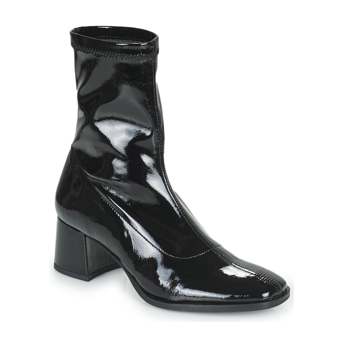 Zapatos Mujer Botines Myma 5897-MY-STRECH-VERNIS Negro