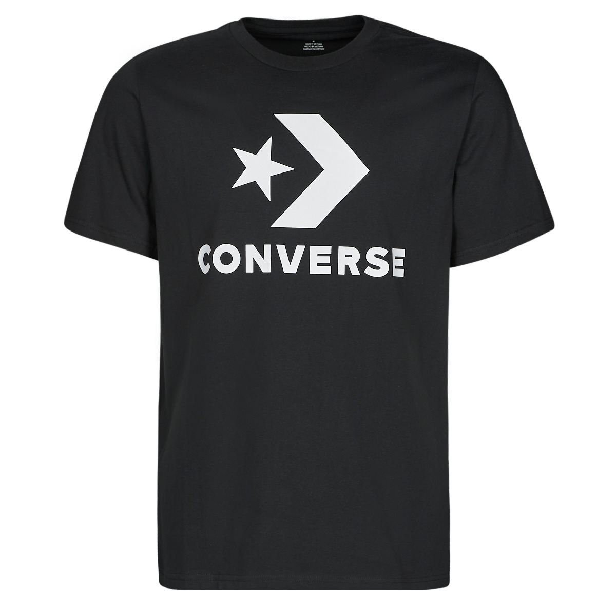 textil Camisetas manga corta Converse GO-TO STAR CHEVRON TEE Negro