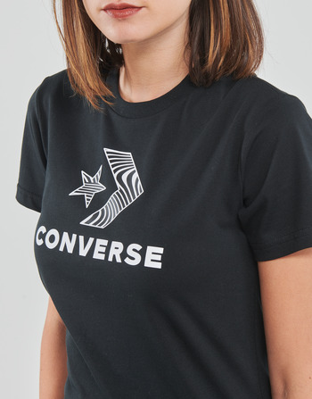 Converse STAR CHEVRON TEE Negro
