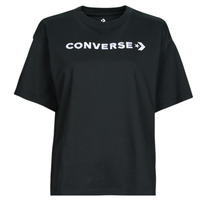 textil Mujer Camisetas manga corta Converse WORDMARK RELAXED TEE Converse / Negro