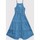textil Niña Vestidos Calvin Klein Jeans IG0IG01423 SOFT DENIM STRAP-ICD LIGHT DENIM Azul