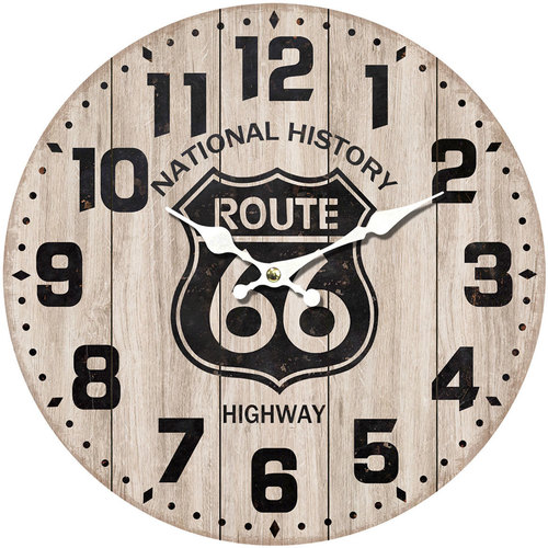 Casa Relojes Signes Grimalt Reloj Pared Route 66 Marrón