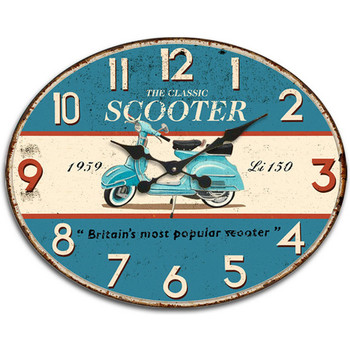 Signes Grimalt Reloj Pared Scooter Azul