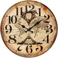 Casa Relojes Signes Grimalt Reloj Pared Mundo Marrón