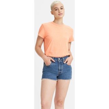 textil Mujer Tops y Camisetas Levi's A1712 0010 - CLASSIC TEE-DESATURATED PINK Naranja