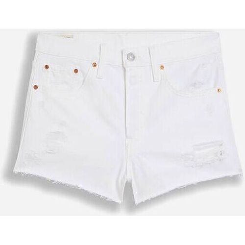 textil Mujer Shorts / Bermudas Levi's 56327 0243 - 501 SHORT-EVERYTHINGS FINE SHORT Blanco
