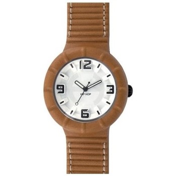 Relojes & Joyas Hombre Relojes mixtos analógico-digital Hip Hop Reloj  Big Leather beige - 42 mm Multicolor