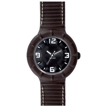 Relojes & Joyas Hombre Relojes mixtos analógico-digital Hip Hop Reloj  big leather chocolate - 42 mm Multicolor