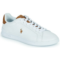 Zapatos Zapatillas bajas Polo Ralph Lauren HRT CT II-SNEAKERS-LOW TOP LACE Blanco / Cognac