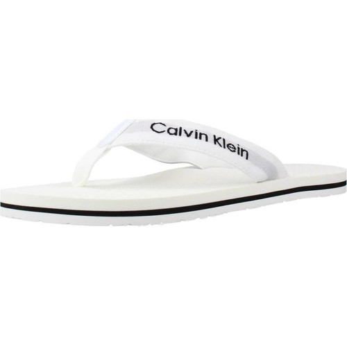 Zapatos Mujer Chanclas Calvin Klein Jeans HW0HW00865 Blanco