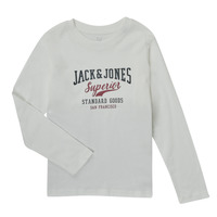 textil Niño Camisetas manga larga Jack & Jones JJELOGO TEE LS O-NECK Rojo