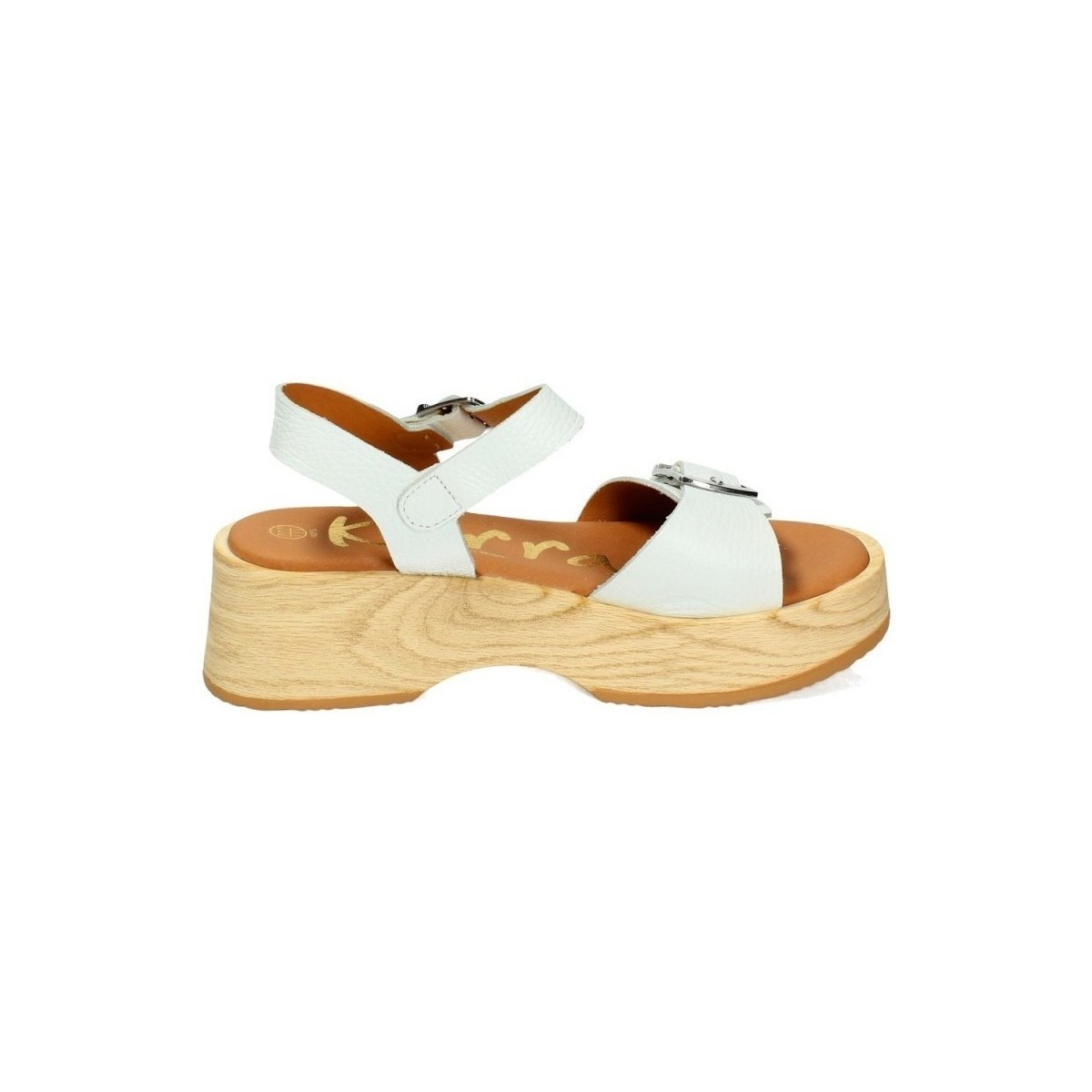Zapatos Mujer Sandalias Karralli Sandalias madera Blanco