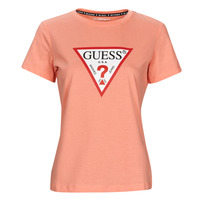 textil Mujer Camisetas manga corta Guess SS CN ORIGINAL TEE Rosa
