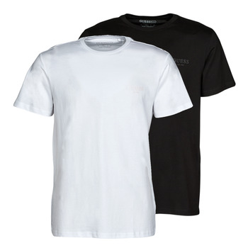 textil Hombre Camisetas manga corta Guess STILLMAN CN SS X2 Negro / Blanco