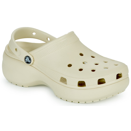 Zapatos Mujer Zuecos (Clogs) Crocs CLASSIC PLATFORM CLOG W Beige